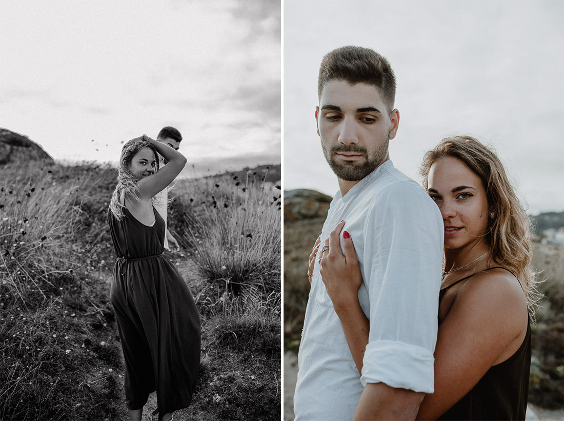 Couple Beach Shooting Spain. Candid portraits of lovers