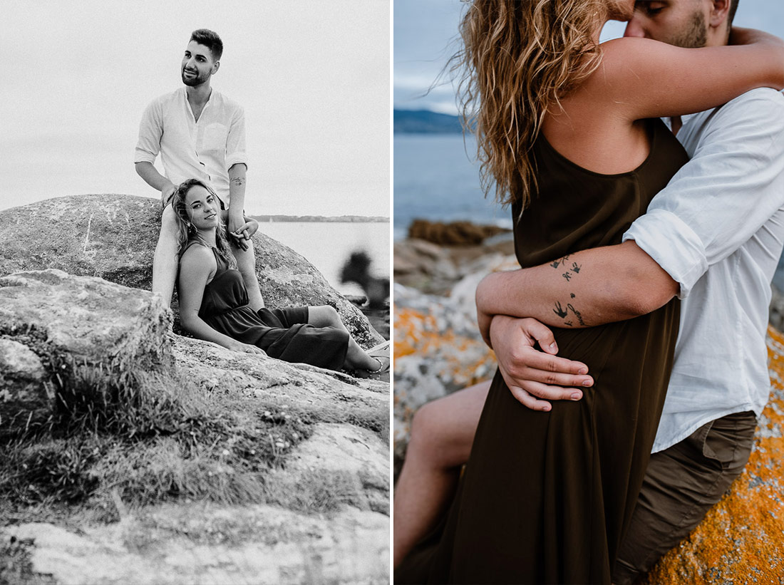 Couple Beach Shooting Spain. Candid portraits of lovers