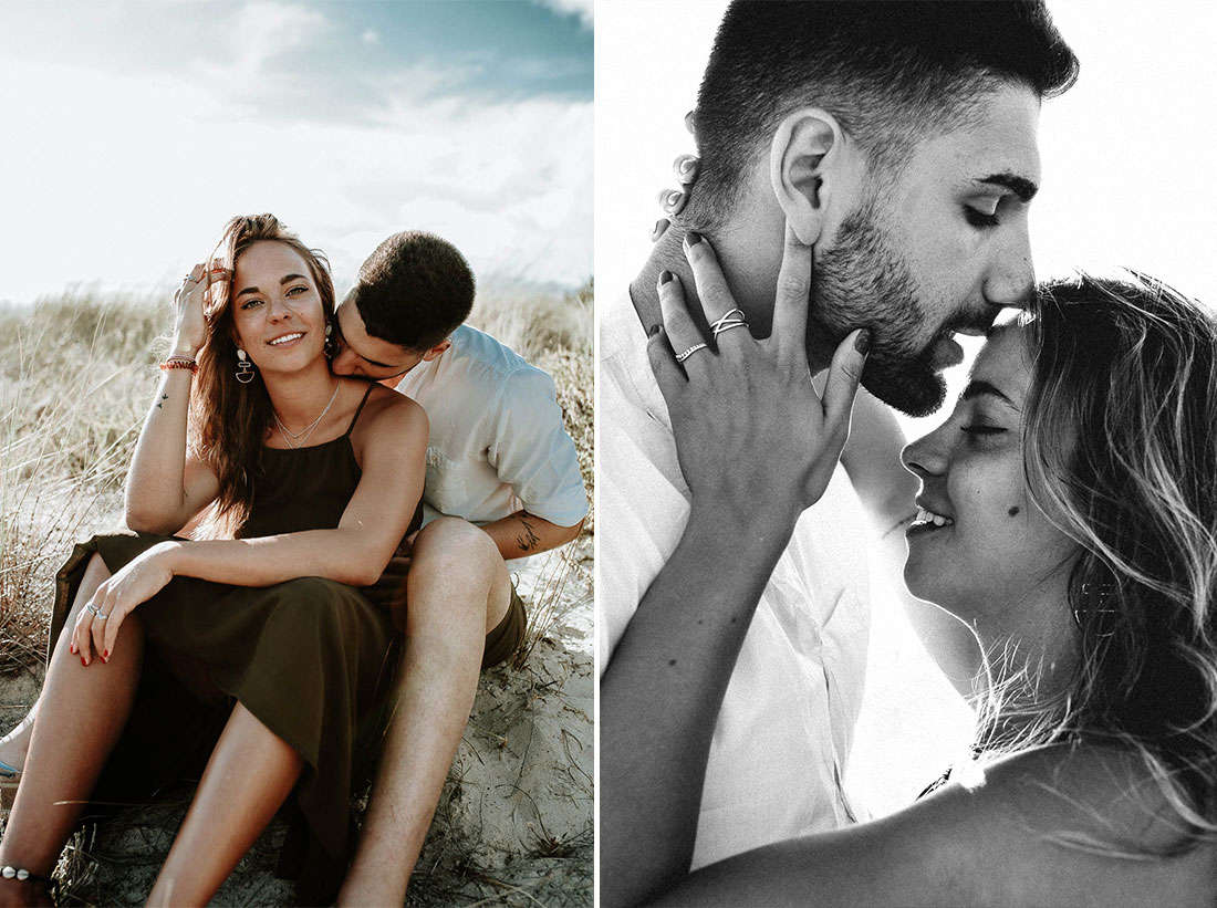 Couple Shooting spain. Candid portraits of lovers