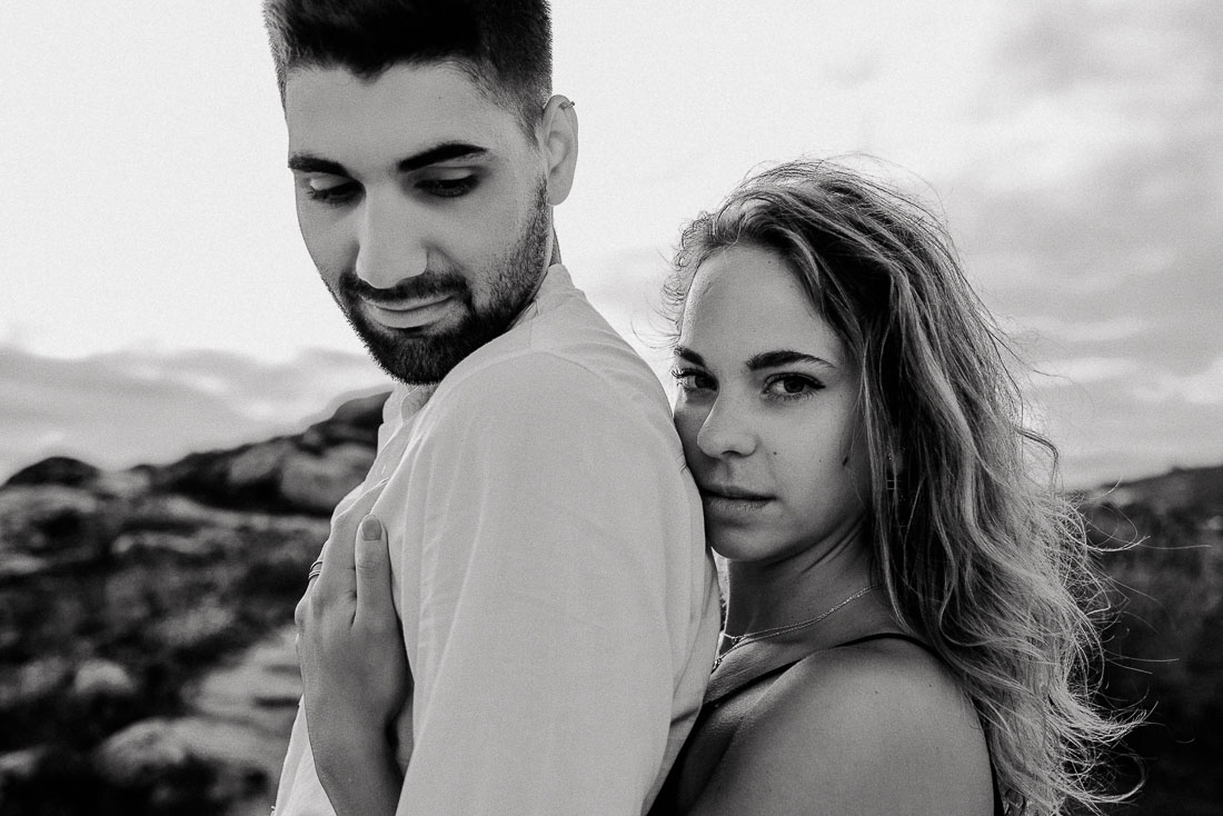 Couple Beach Shooting Spain. Candid portraits of lovers