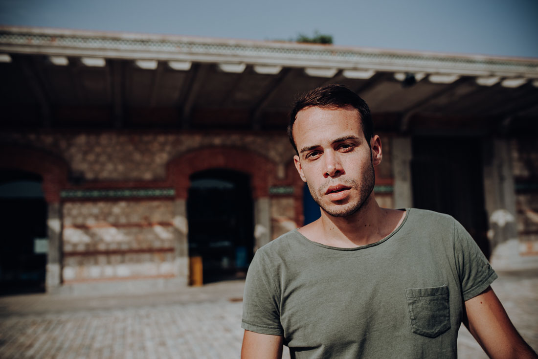 Portraits of man at Matadero Madrid