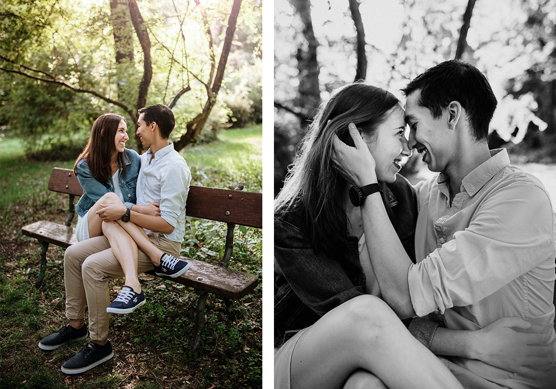 Couple shooting in Madrid’s beautiful Parque El Capricho