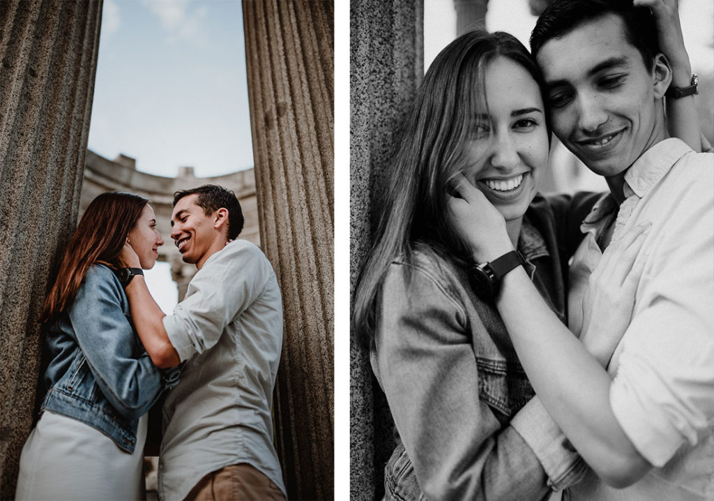 Couple shooting in Madrid’s beautiful Parque El Capricho